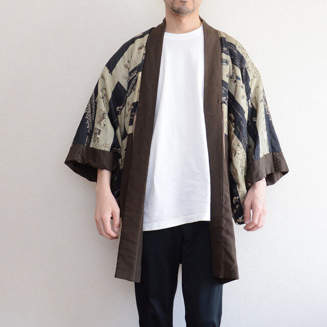羽織 メンズ 裏勝り アンティーク着物 ジャパンヴィンテージ 昭和