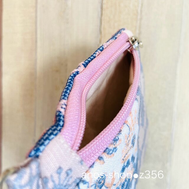 z356○スクエアポーチ（ミナペルホネン刺繍生地使用 | iichi 日々の