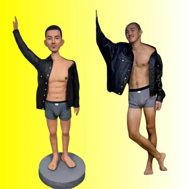 オーダーメイド 似顔絵 フィギュア 男性|写真 から フィギュア|自分の人形を作る|名入れギフト 上司 誕生日 退職
