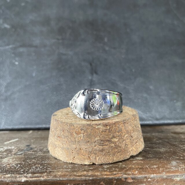 ハンドメイドリングno.135 シルバーアクセサリー　スプーンリング　手作り指輪
