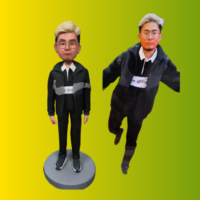 オーダーメイド 似顔絵 フィギュア 男性|写真 から フィギュア|自分の人形を作る|名入れギフト 上司 誕生日 退職