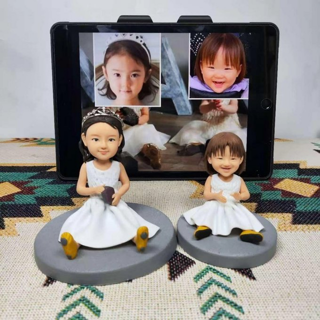 オーダーメイド 似顔絵 フィギュア カップル 両親|写真 から フィギュア|自分の人形を作る|名入れギフト 結婚祝い-