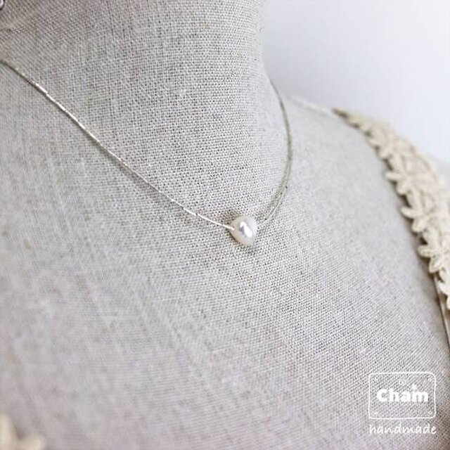 カレンシルバーAAA淡水パールの一粒ネックレス | iichi 日々の