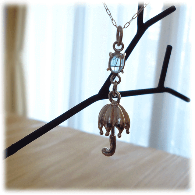 ネックレス＊アンブレラ（Silver925×ブルートパーズ）