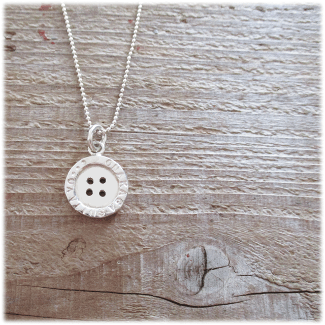 メッセージボタン＊ネックレス（Silver925）