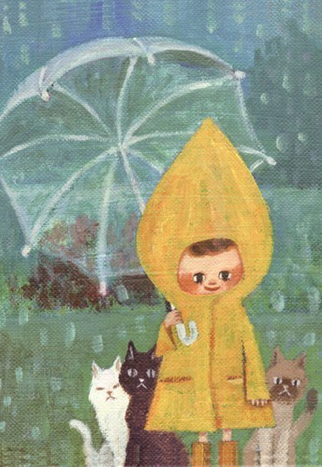 ポストカード「しとしと」の画像1枚目