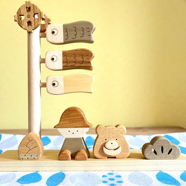 こいのぼり おとこの子とクマ | iichi 日々の暮らしを心地よくする