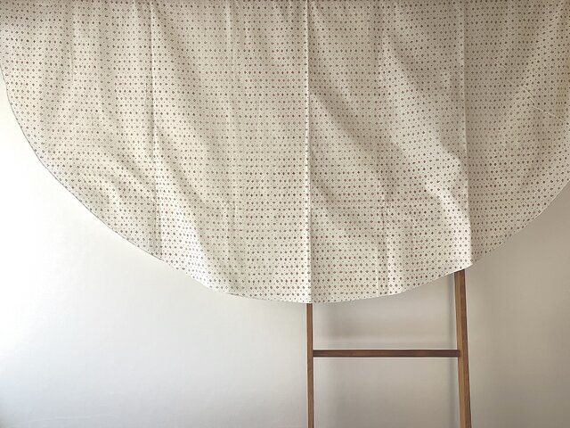 marimekko ヴィンテージテーブルクロス 赤 Vintage Marimekko Kaivo Fabric Tablecloth: Red Geometric