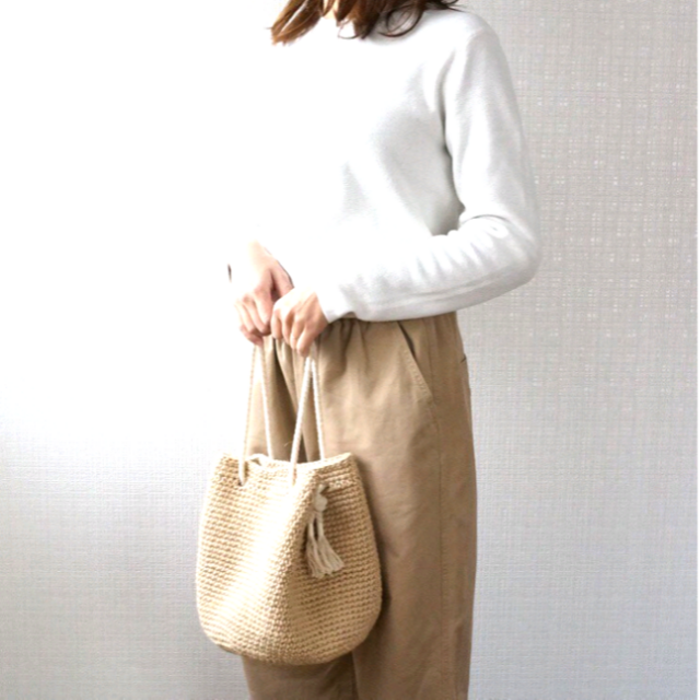 ◇春夏定番◇♥巾着バッグ＊コロンとした可愛らしい麻ひも巾着バック