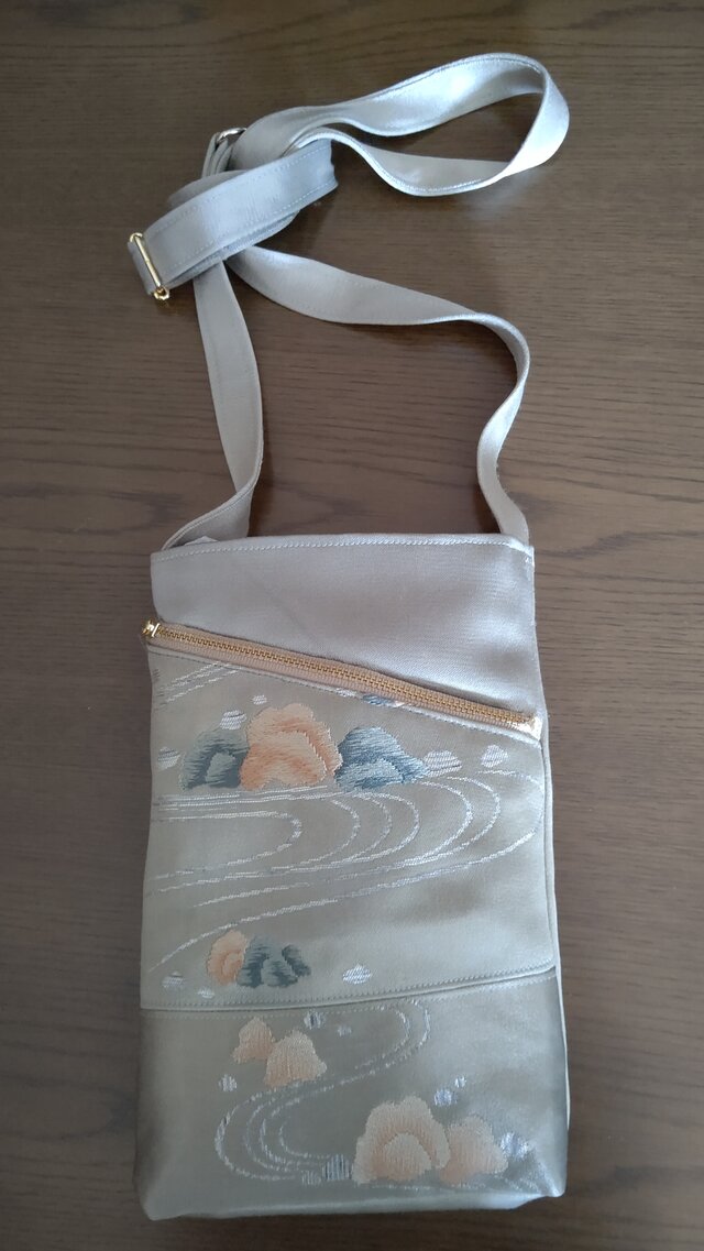 帯地で作ったポシェット