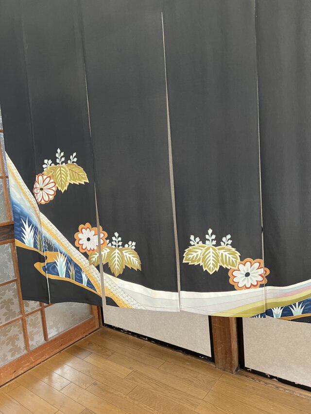 古代芭蕉布草木染めゴリ麻リメイク暖簾手作りぬ Amazon.co.jp: 手しぼり 本草木染 のれん 暖簾 藍染 佳風流