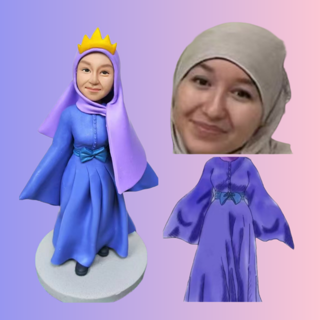 オーダーメイド 似顔絵 フィギュア 女性|写真 から フィギュア|自分の人形を作る|名入れギフト 友達 誕生日 昇進