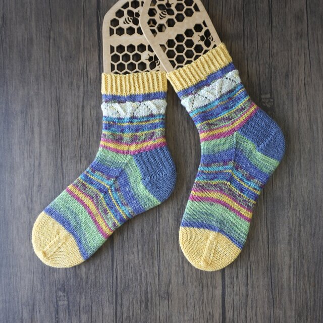 手編みの靴下
