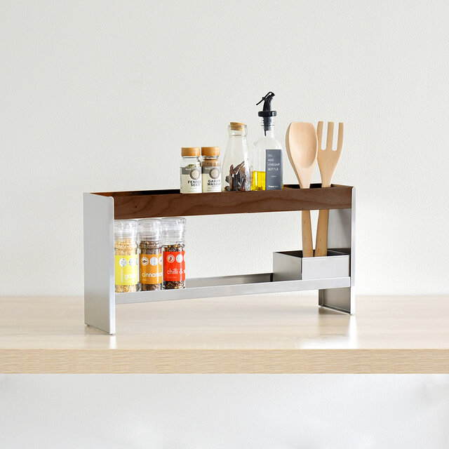 【木製スパイスラック】訳アリSALE！ 木製スパイスラック】訳アリSALE！