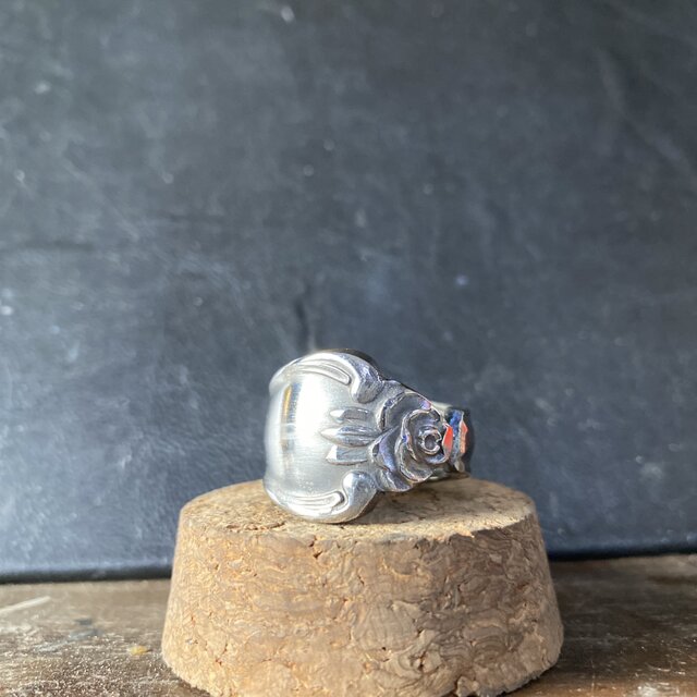 ハンドメイドリングno.137 シルバーアクセサリー　スプーンリング　手作り指輪