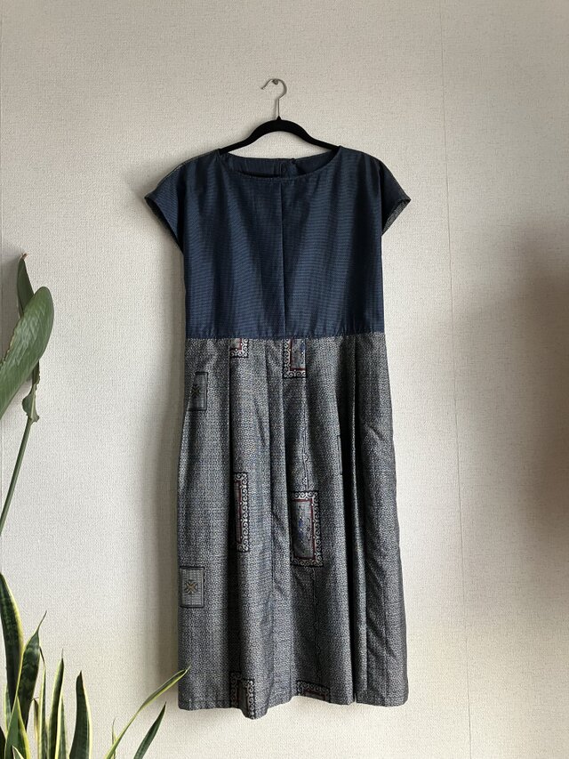 大島紬のワンピ | iichi 日々の暮らしを心地よくする