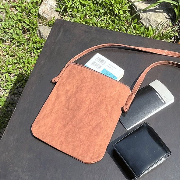 リメイク版柿渋染め帆布ポシェット19121