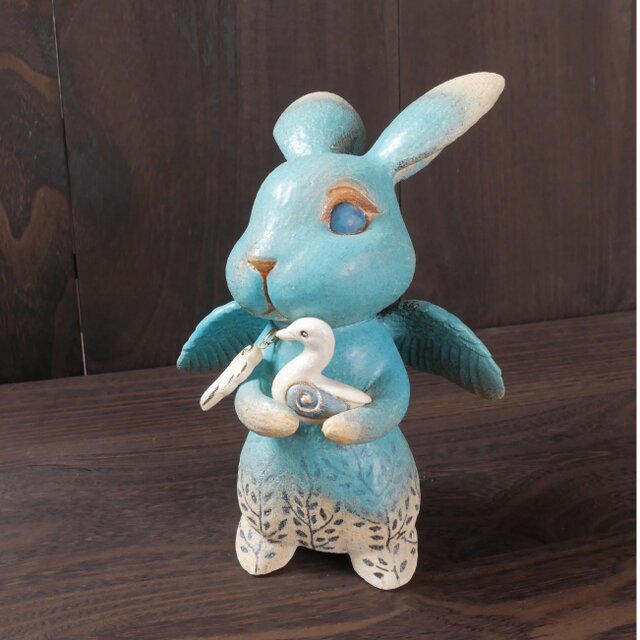 翼の空色葉影うさぎとアヒル no.35