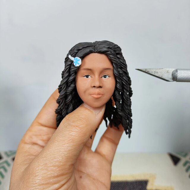 オーダーメイド 似顔絵 フィギュア カップル 両親|写真 から