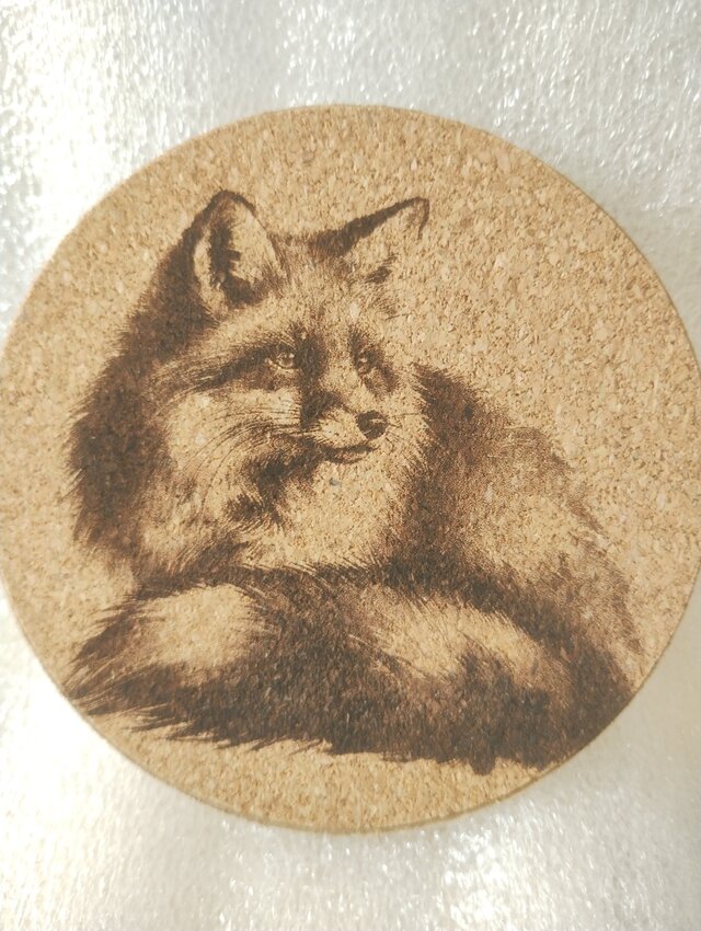 コースター　キツネ