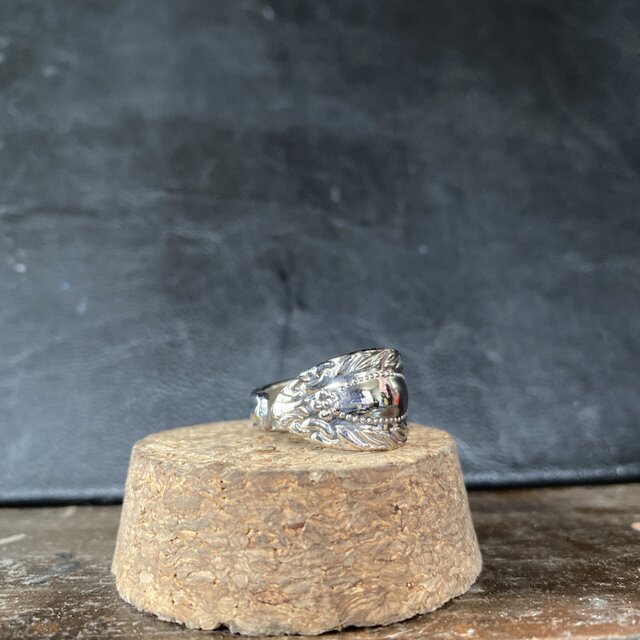 ハンドメイドリングno.140 シルバーアクセサリー スプーンリング