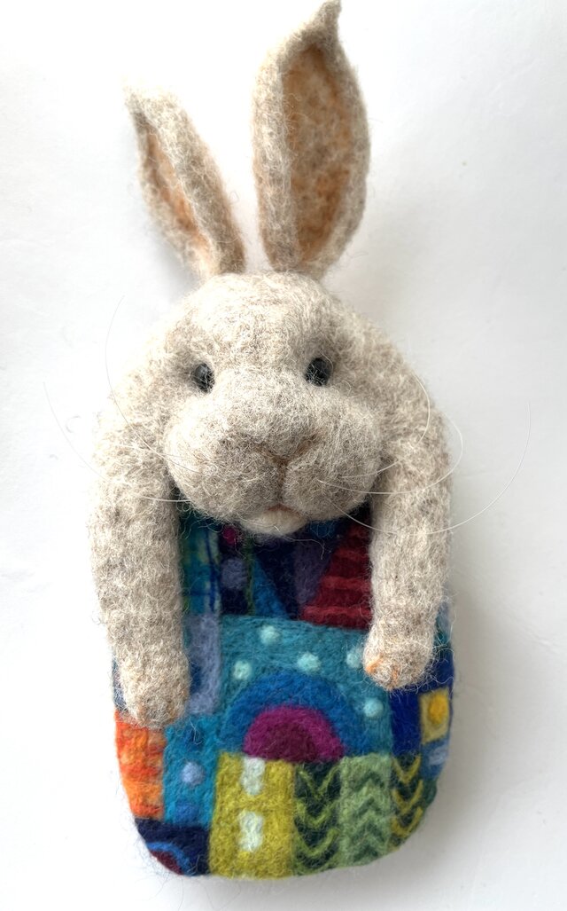 フェルトアニマルポーチ〜ウサギ〜