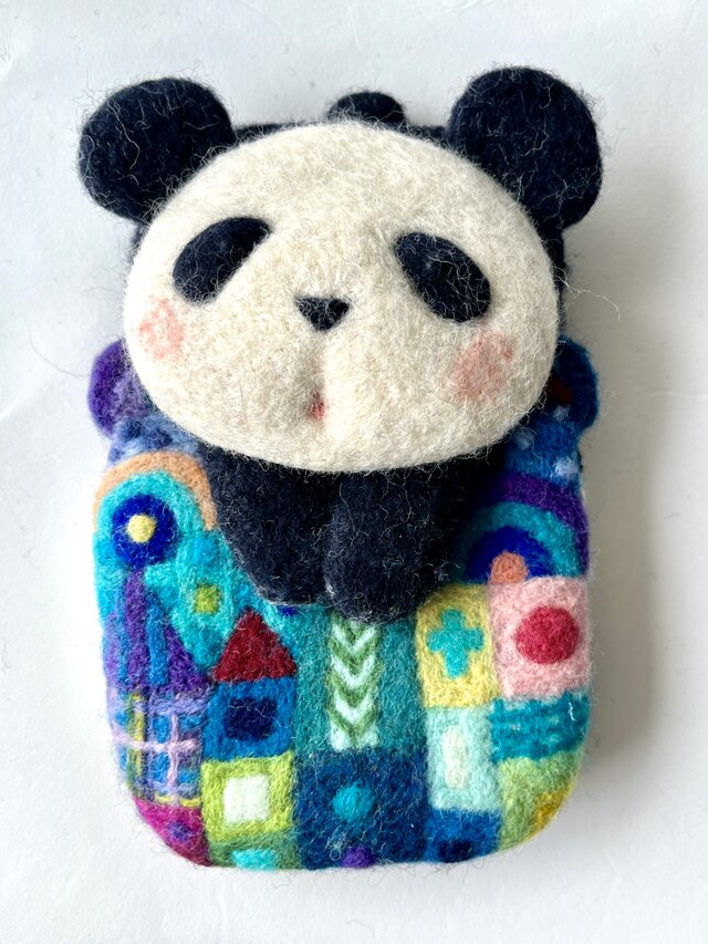 フェルトアニマルポーチ〜パンダ〜