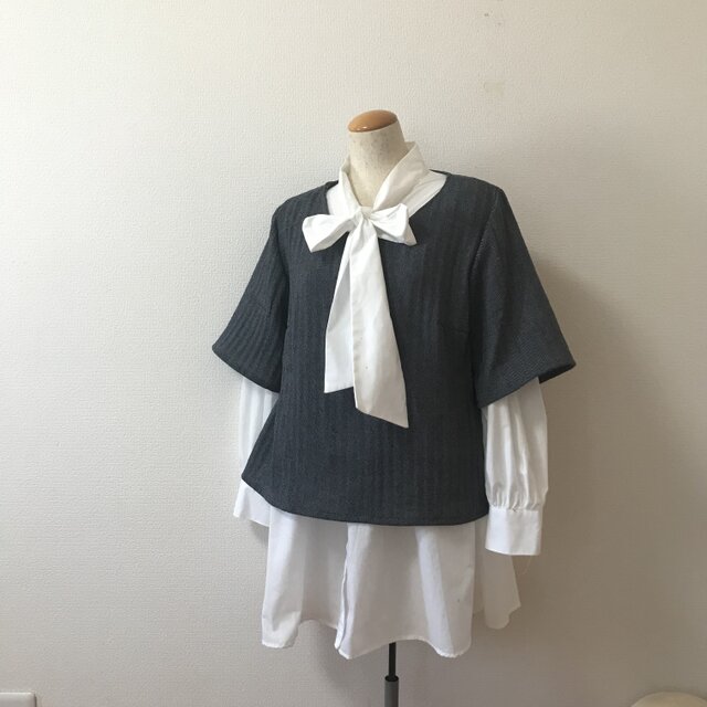チュニックブラウス グレー | iichi 日々の暮らしを心地よくする