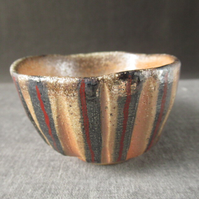 酒器　焼締めぐい呑み　陶器　陶芸家オリジナル陶器（58）