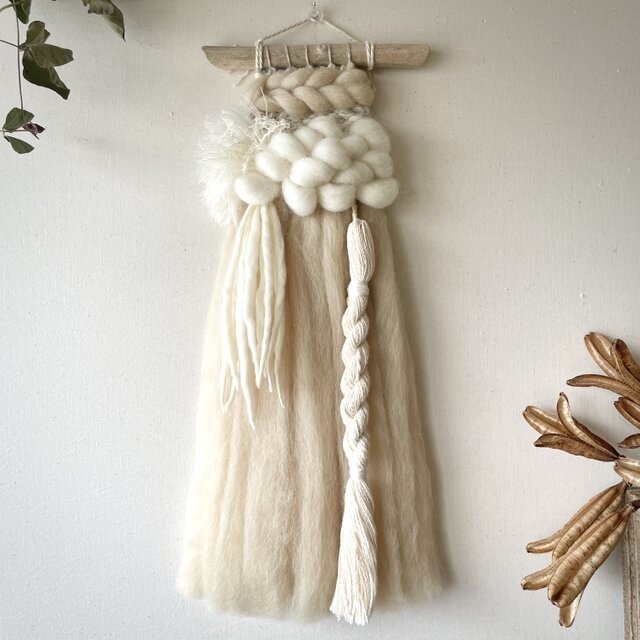 【一点もの】流木 ウィービングタペストリー 『petit,long.』 一点もの】流木 ウィービングタペストリー 『petit,long, a.』 | iichi