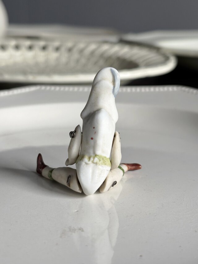 フレンチタイプオールビスクドール　道化師ピエロ　2.75インチ ビスクドール ホビー・楽器・アート フレンチタイプオールビスク