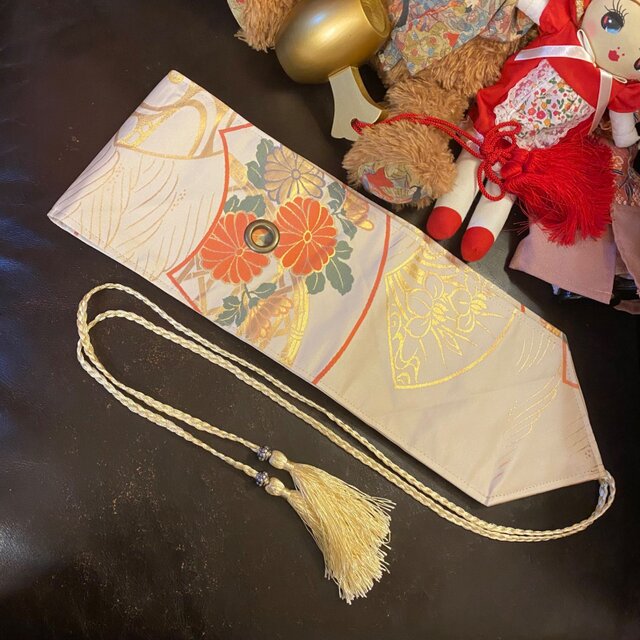 着物 リメイク セミロング ワンピース ドレス 洗える 化繊 名古屋帯