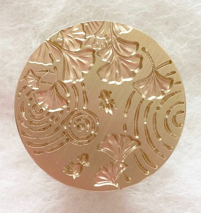 シーリングスタンプヘッド　花柄波紋シリーズ