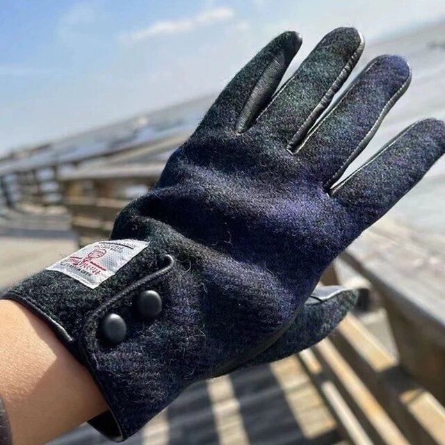 手袋 ウール イギリス産 ハンドウォーマー 羊革手袋 レディース メンズ スマホ対応 男女兼用 お年賀 彼氏彼女 新春