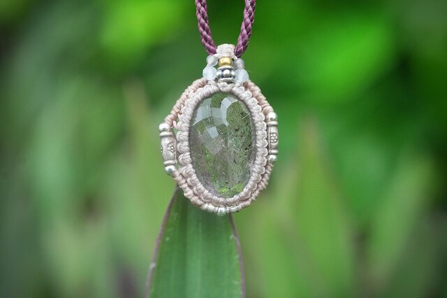 宝石スーパーセブン☆マクラメネックレス 1803 | iichi 日々の暮らしを