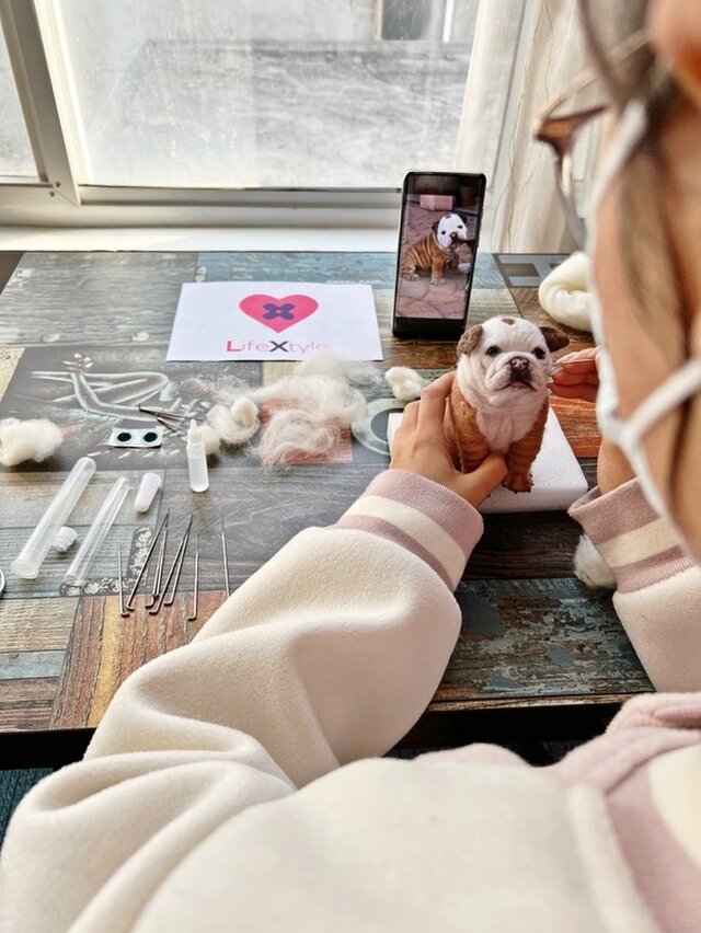 オーダーメイド ペット】羊毛 フェルト 犬 オーダー ペット