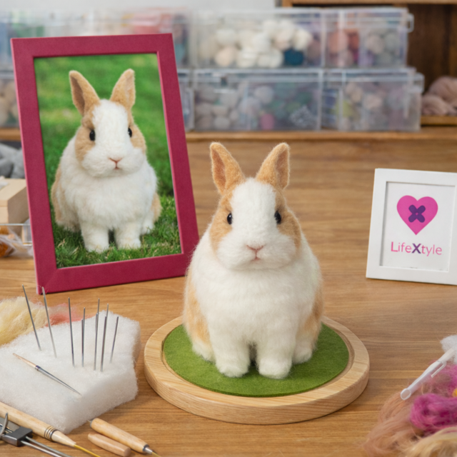 うさぎ メモリアルギフト｜写真から作る 羊毛フェルト うちの子
