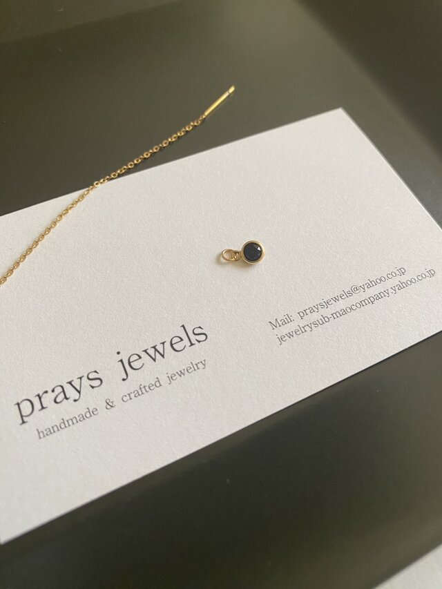 【スライドアジャスターネックレス専用チャーム】14kgf Vintage Swarovski レアカラーチャーム・スルー