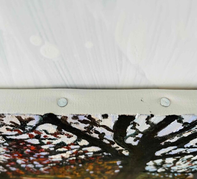 人気ブランド新作豊富 32×41㎝「秋の夕暮れの公園」原画・油彩画・F6 | 日々の iichi 絵画