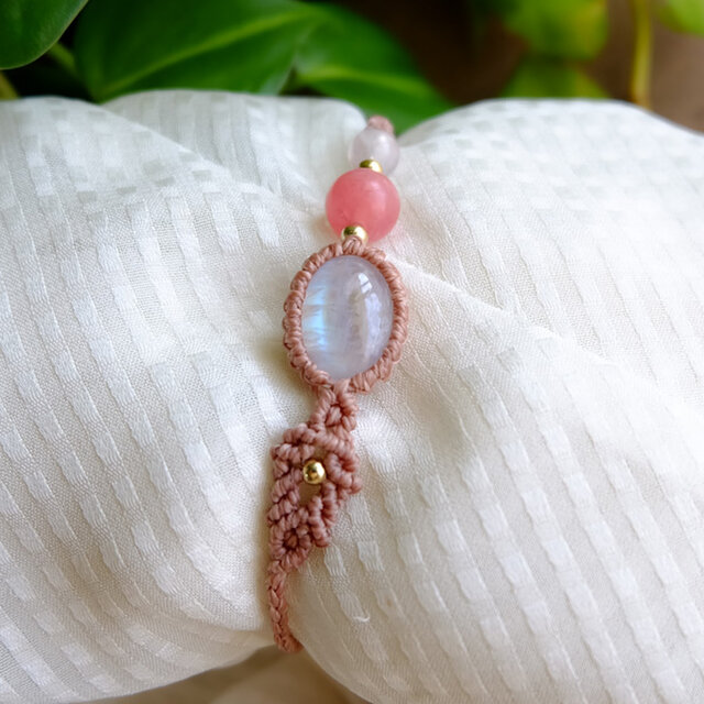 ムーンストーン（スリランカ産）・インカローズ3A（アルゼンチン産