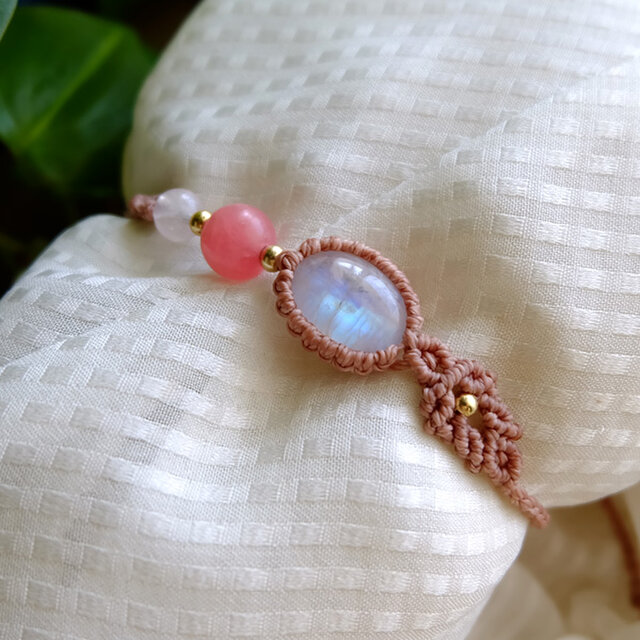 ムーンストーン（スリランカ産）・インカローズ3A（アルゼンチン産