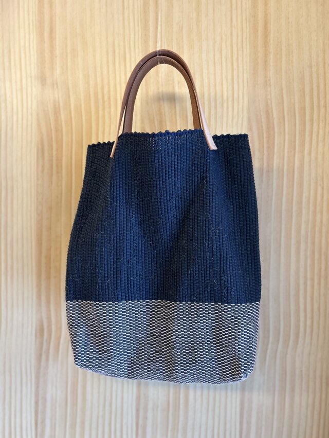 裂き織りバッグ