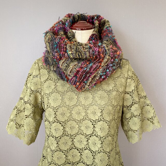 {いらっしゃいませ様 リクエスト 3点 まとめ商品ハンドメイド★手織りスヌード Kusamomiji〉手織りスヌード | iichi 日々の暮らしを心地よくする