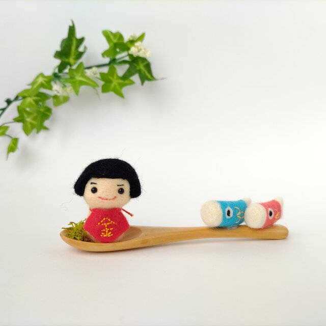 【ご予約品】羊毛フェルト　端午の節句。 羊毛フェルト】端午の節句に☆かしわもちを作ってみた/japan