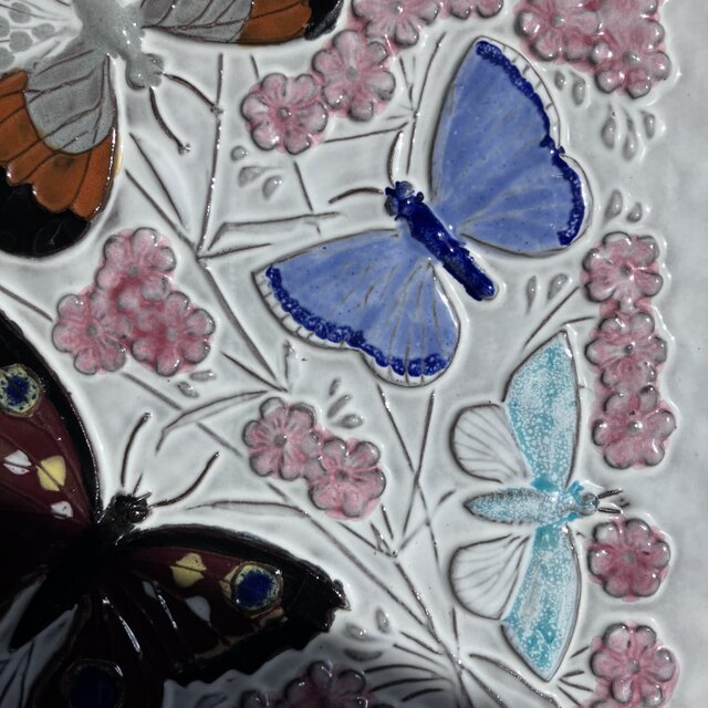 jie gantofta ジイガントフタ　蝶々　陶板　大きめ jie gantofta ジイガントフタ 蝶々 陶板 大きめ jie gantofta
