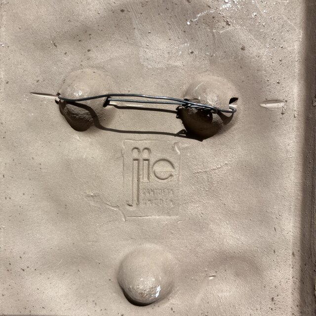 北欧＊凛とブルーのお花の陶板／ジィガントフタ／Jie Gantofta／壁飾り