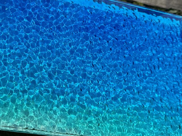 オーシャンレジン折り畳みテーブル　ちゃぶ台サイズ　アート作品ハンドメイド オーシャンレジン折り畳みテーブル ちゃぶ台サイズ アート作品