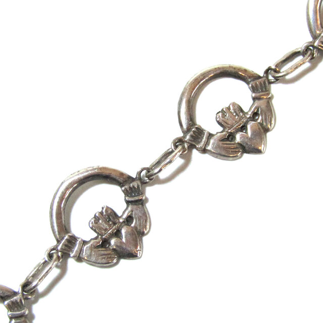 ヴィンテージ アイルランド クラダ シルバー ブレスレット STERLING