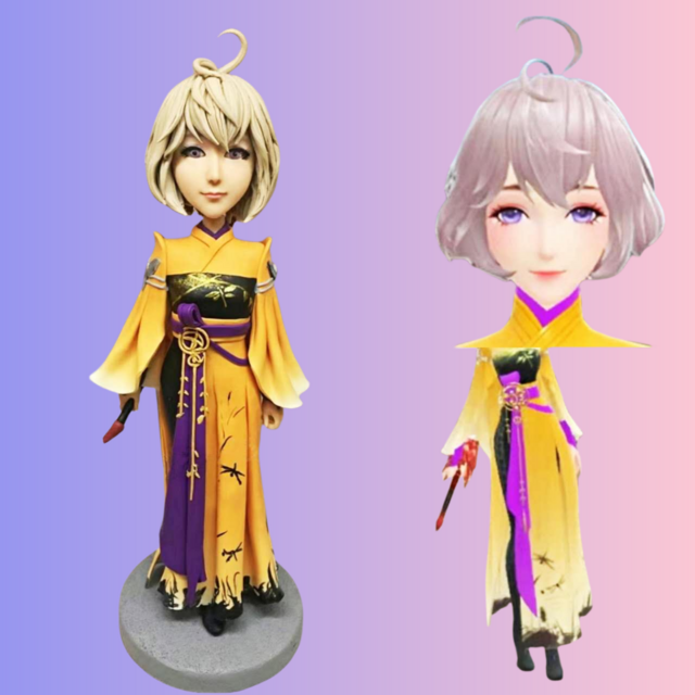 名入れ アニメ 漫画 キャラ ドール❤写真入り イラスト 人形 フィギュア❤オーダー 3Dモデル❤アニメグッズ 彼氏、彼女、友達