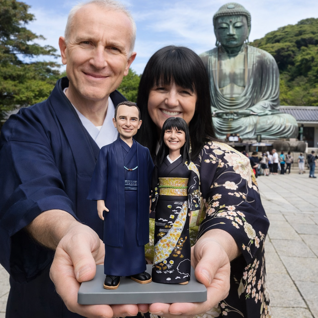 そっくり似顔人形｜夫婦への世界に一つのギフト｜両親贈呈品 | iichi